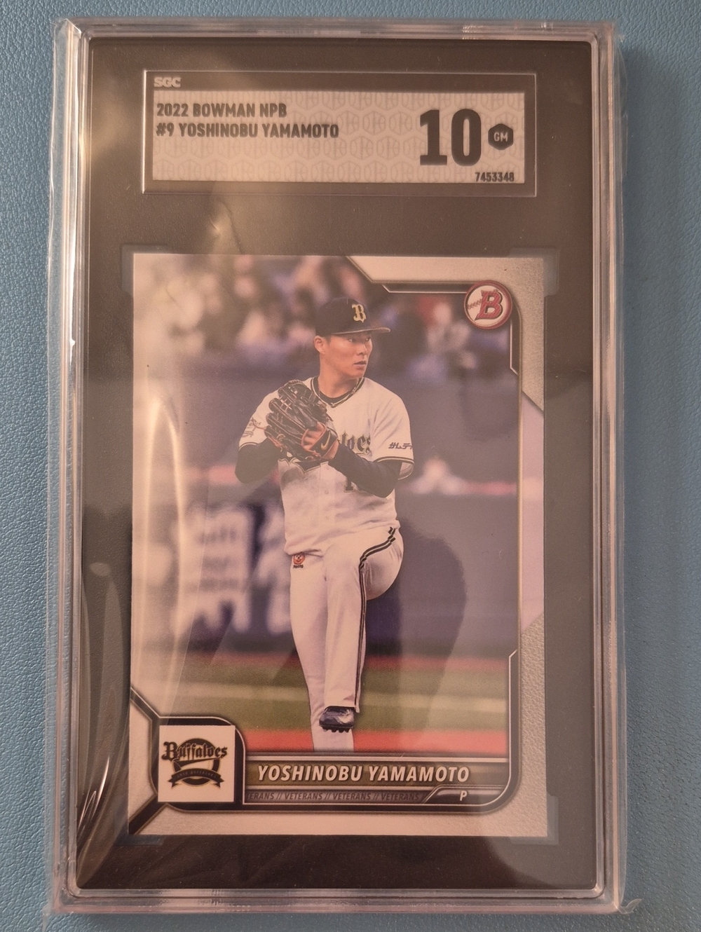 2022 Bowman Yoshinobu Yamamoto Rookie Card - Graded SGC-10